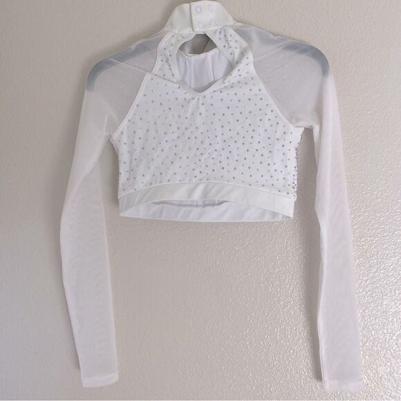 Weissman solo custom dance costume 2 piece Illusion Mesh
14616 LC-large child - Picture 5 of 13